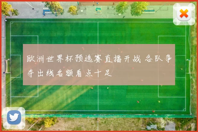 欧洲世界杯预选赛直播开战 各队争夺出线名额看点十足